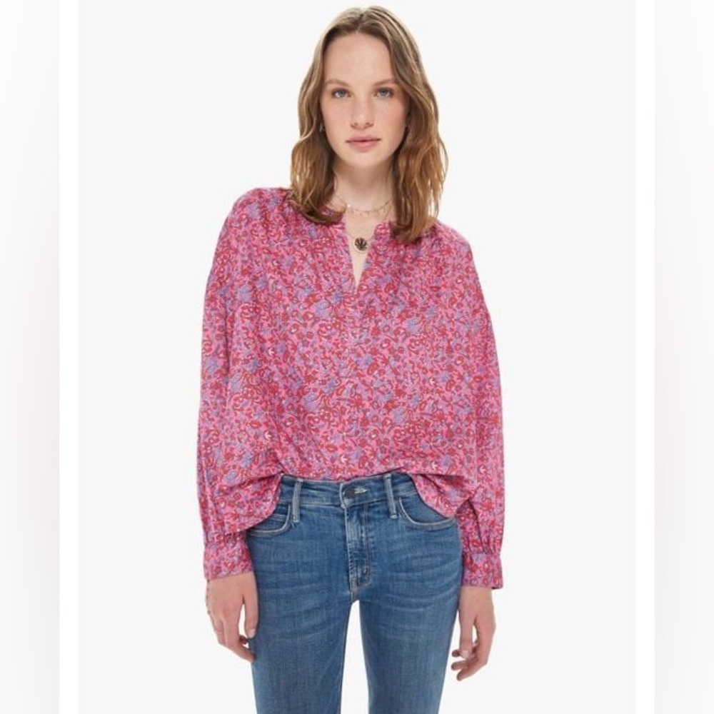 Xirena Romi Blouse pink floral M